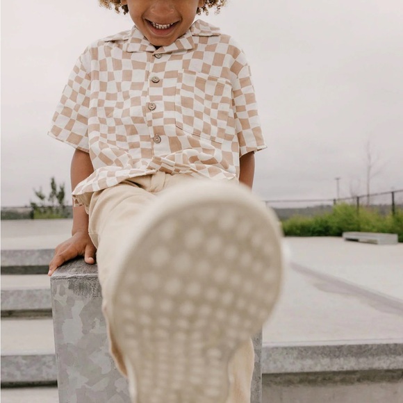 NEW Rylee + Cru Lapel Collar Shirt Boys button up 2-3 - Picture 6 of 6